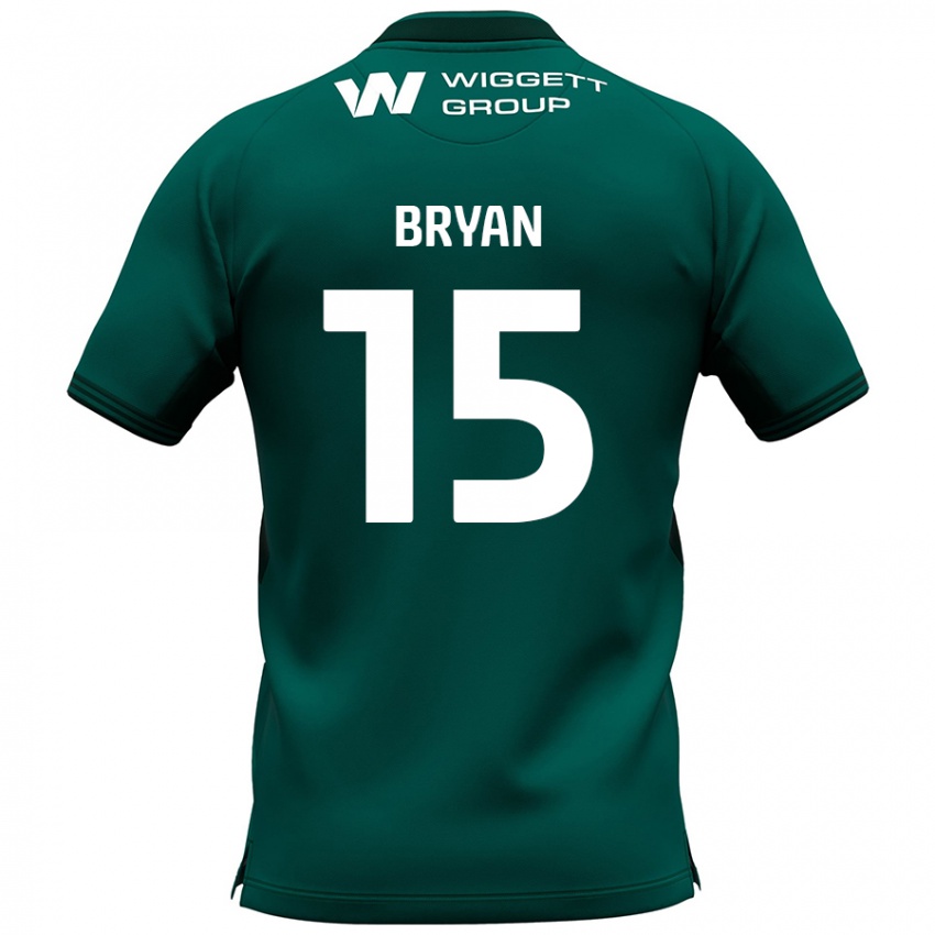 Criança Camisola Joe Bryan #15 Verde Alternativa 2024/25 Camisa Brasil