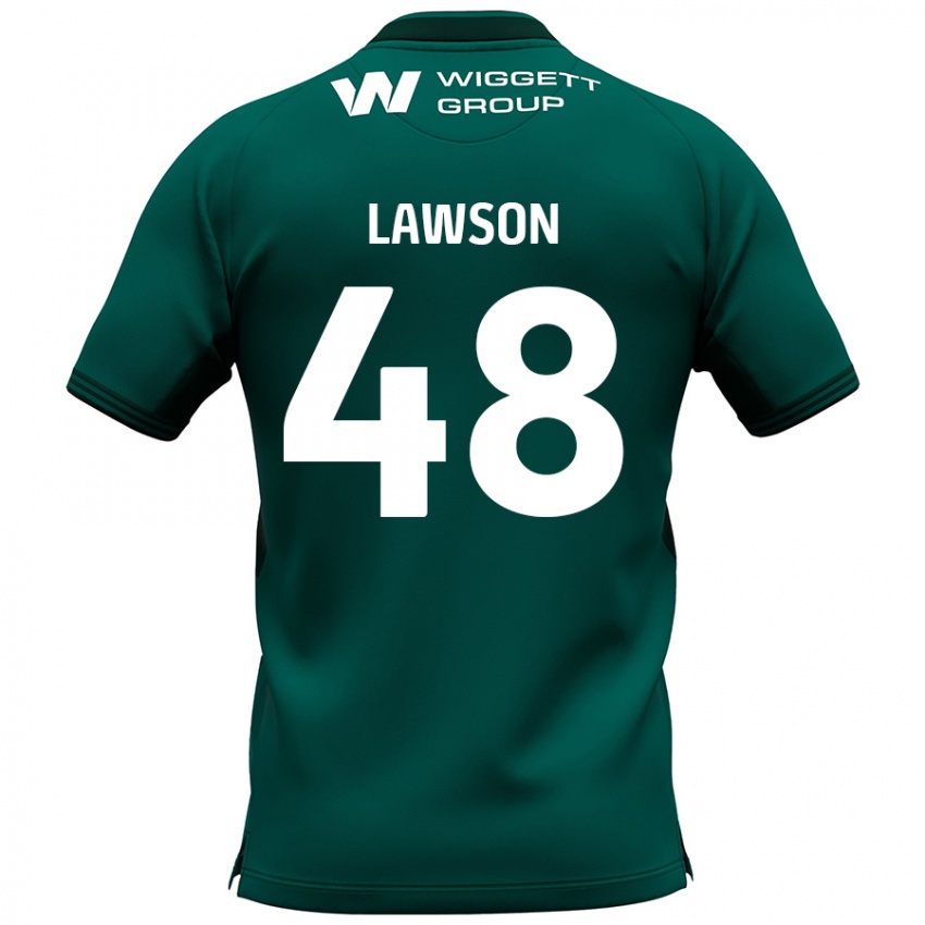 Criança Camisola Sha'mar Lawson #48 Verde Alternativa 2024/25 Camisa Brasil