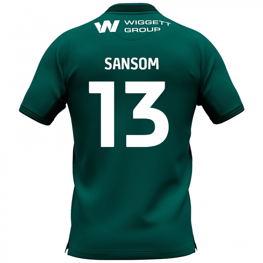 Criança Camisola Chloe Sansom #13 Verde Alternativa 2024/25 Camisa Brasil