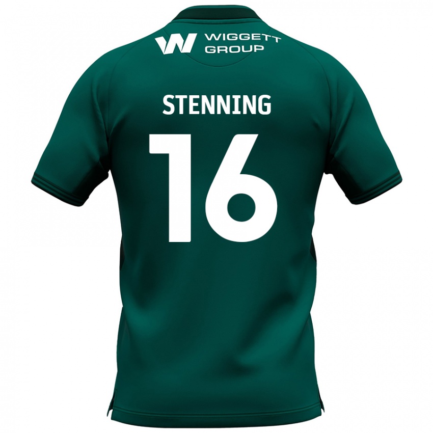 Criança Camisola Ellie Stenning #16 Verde Alternativa 2024/25 Camisa Brasil