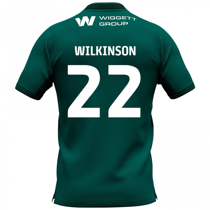 Criança Camisola Chloe Wilkinson #22 Verde Alternativa 2024/25 Camisa Brasil