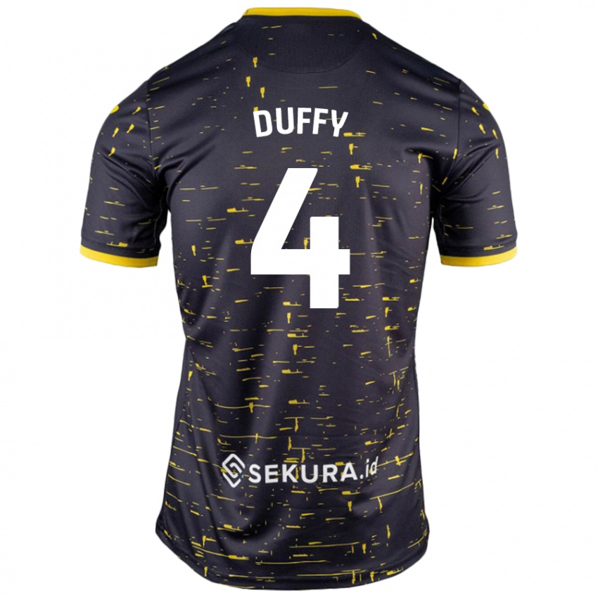 Criança Camisola Shane Duffy #4 Amarelo Preto Alternativa 2024/25 Camisa Brasil