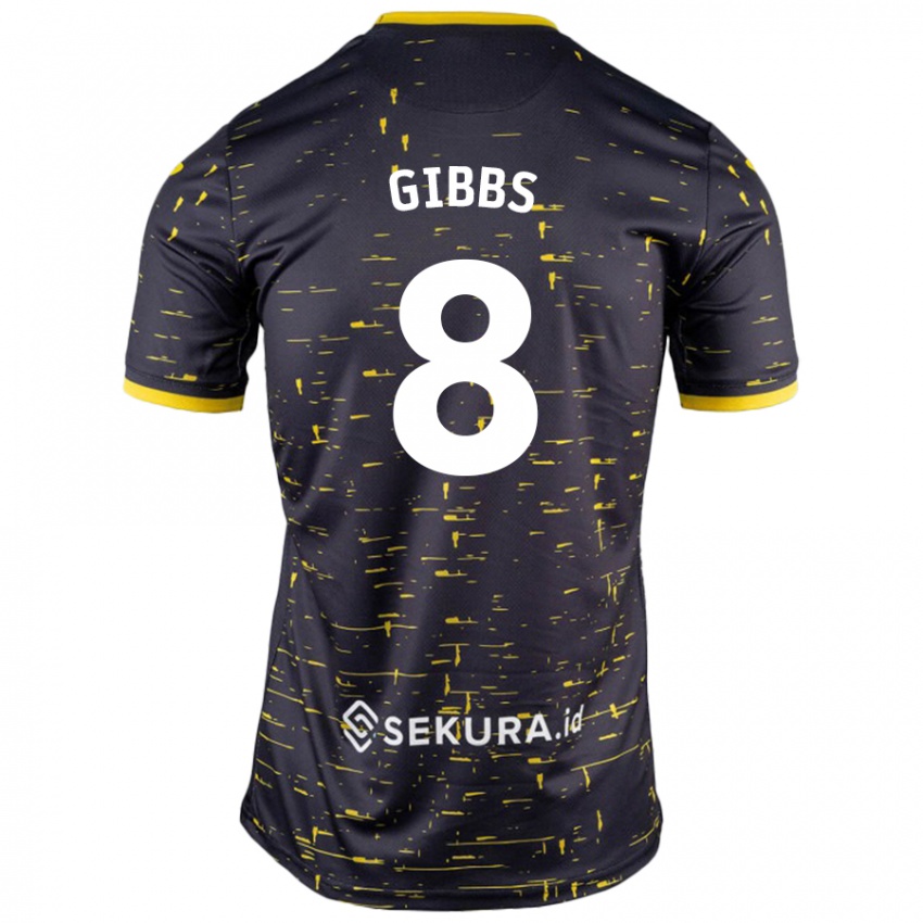 Criança Camisola Liam Gibbs #8 Amarelo Preto Alternativa 2024/25 Camisa Brasil