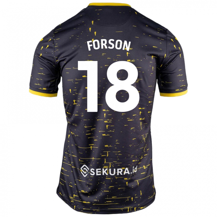 Criança Camisola Amankwah Forson #18 Amarelo Preto Alternativa 2024/25 Camisa Brasil