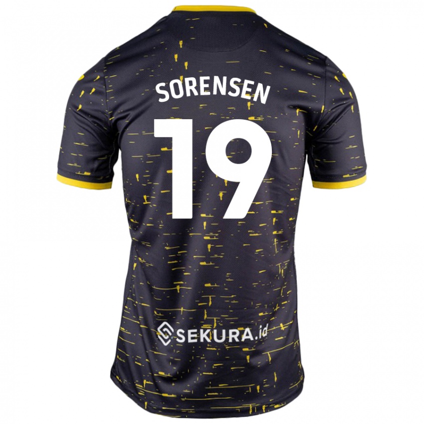 Criança Camisola Jacob Lungi Sørensen #19 Amarelo Preto Alternativa 2024/25 Camisa Brasil