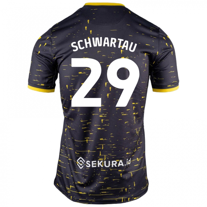 Criança Camisola Oscar Schwartau #29 Amarelo Preto Alternativa 2024/25 Camisa Brasil