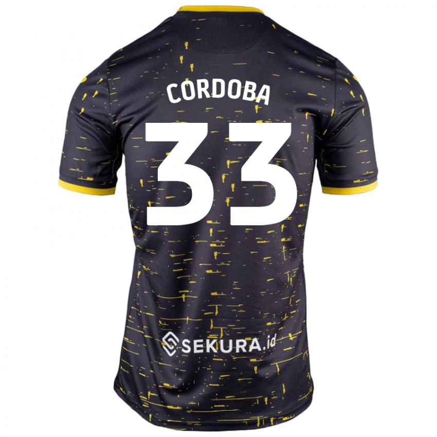 Criança Camisola José Córdoba #33 Amarelo Preto Alternativa 2024/25 Camisa Brasil