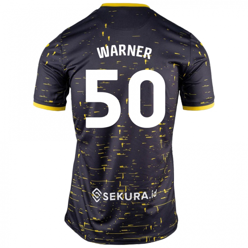 Criança Camisola Jaden Warner #50 Amarelo Preto Alternativa 2024/25 Camisa Brasil