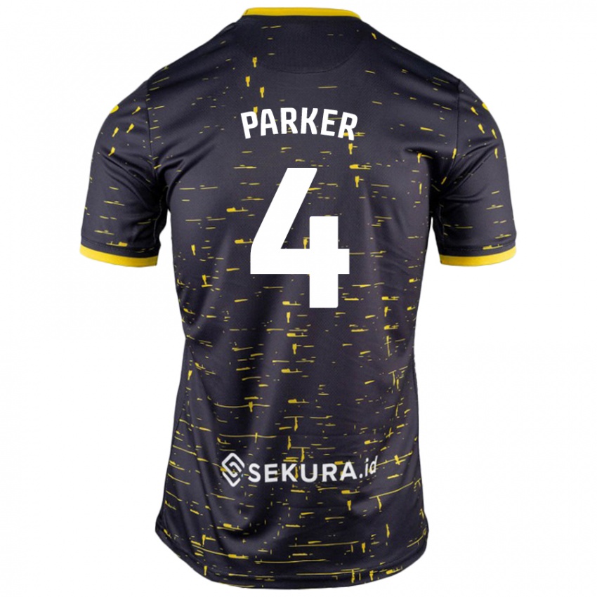 Criança Camisola Alice Parker #4 Amarelo Preto Alternativa 2024/25 Camisa Brasil