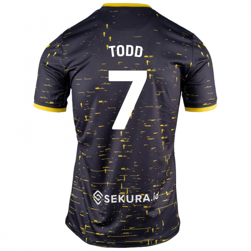 Criança Camisola Megan Todd #7 Amarelo Preto Alternativa 2024/25 Camisa Brasil