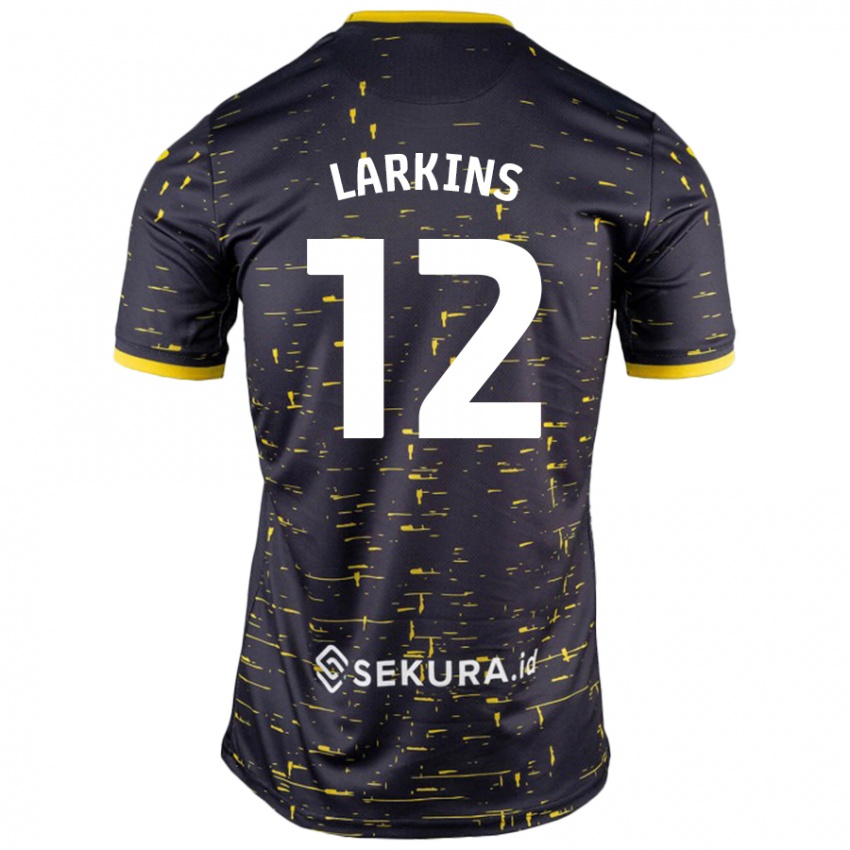 Criança Camisola Anna Larkins #12 Amarelo Preto Alternativa 2024/25 Camisa Brasil