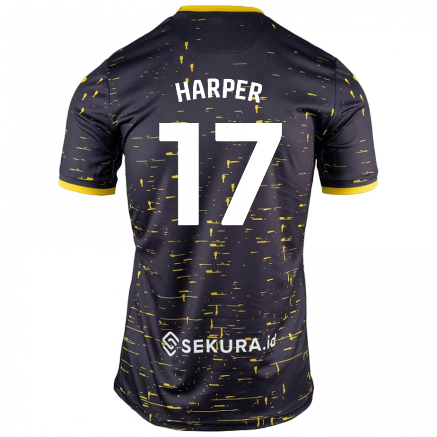 Criança Camisola Jess Harper #17 Amarelo Preto Alternativa 2024/25 Camisa Brasil