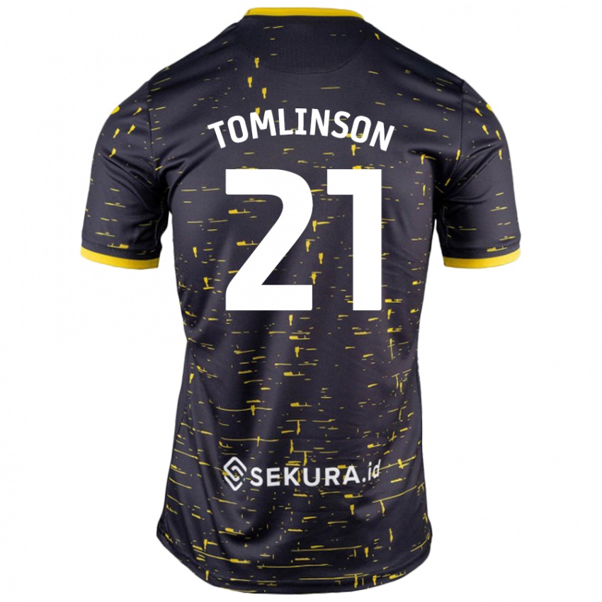 Criança Camisola Lauren Tomlinson #21 Amarelo Preto Alternativa 2024/25 Camisa Brasil