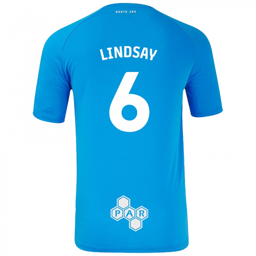 Criança Camisola Liam Lindsay #6 Céu Azul Alternativa 2024/25 Camisa Brasil