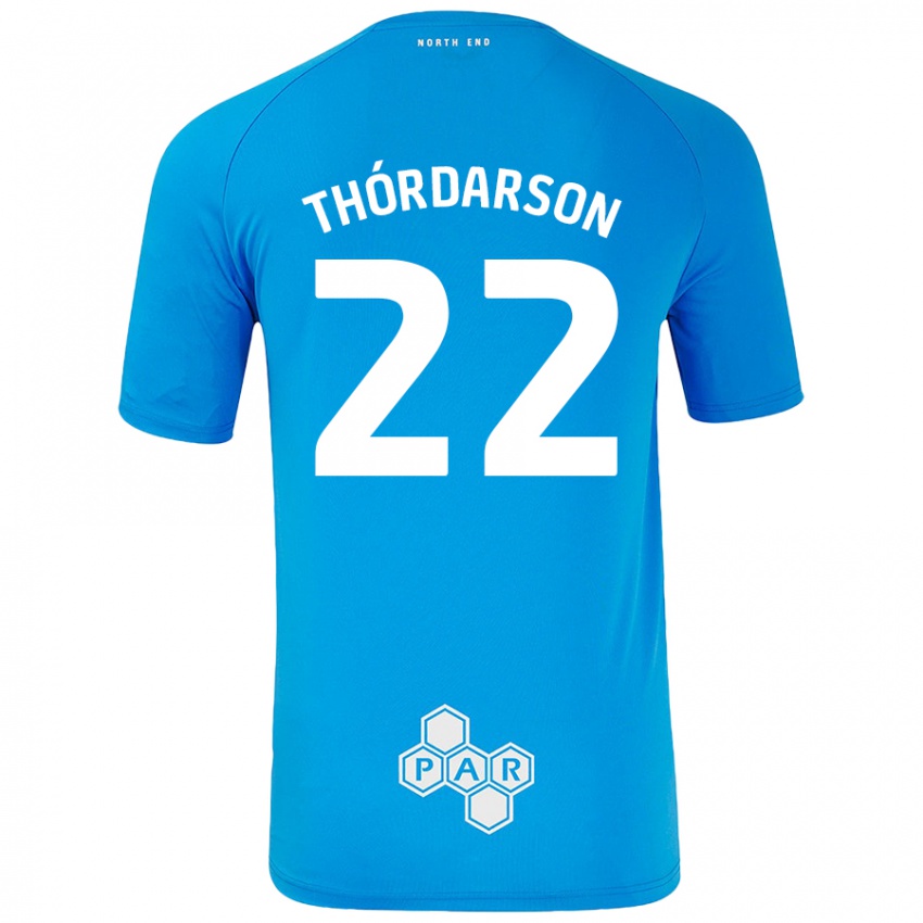 Criança Camisola Stefán Teitur Thórdarson #22 Céu Azul Alternativa 2024/25 Camisa Brasil