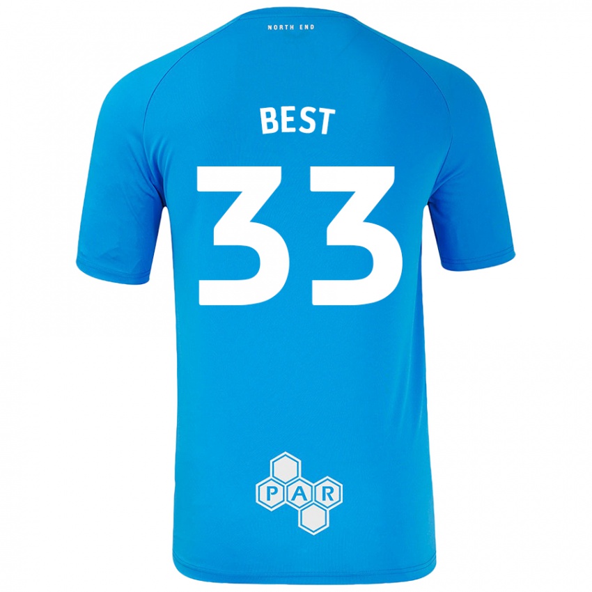 Criança Camisola Kian Best #33 Céu Azul Alternativa 2024/25 Camisa Brasil