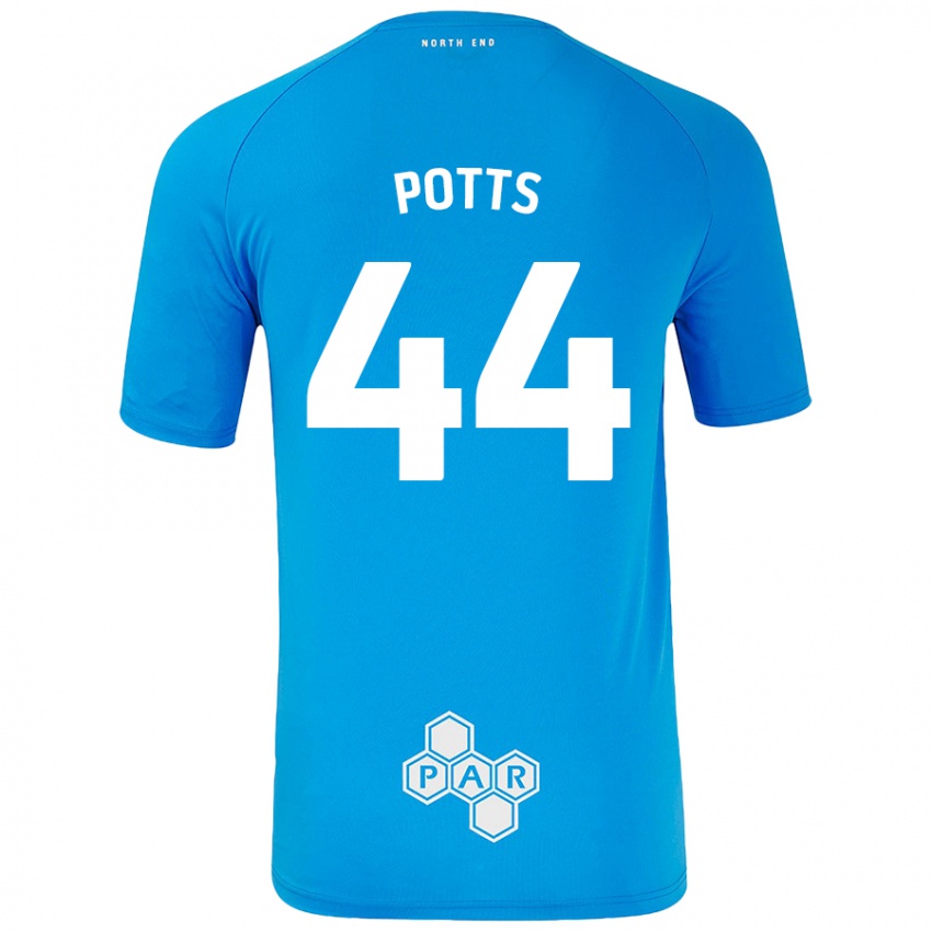 Criança Camisola Brad Potts #44 Céu Azul Alternativa 2024/25 Camisa Brasil