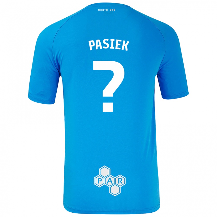 Criança Camisola Kacper Pasiek #0 Céu Azul Alternativa 2024/25 Camisa Brasil