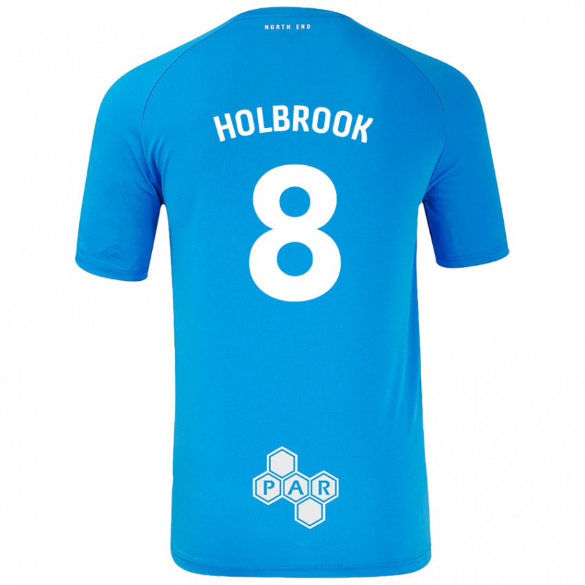 Criança Camisola Jess Holbrook #8 Céu Azul Alternativa 2024/25 Camisa Brasil