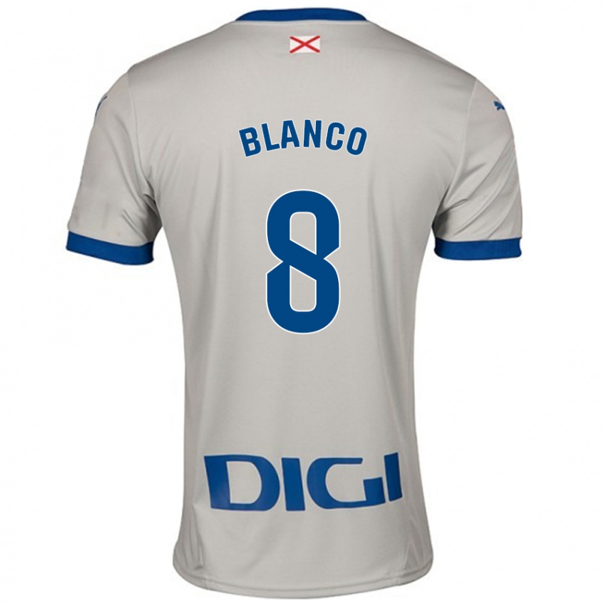 Criança Camisola Antonio Blanco #8 Cinza Leve Alternativa 2024/25 Camisa Brasil