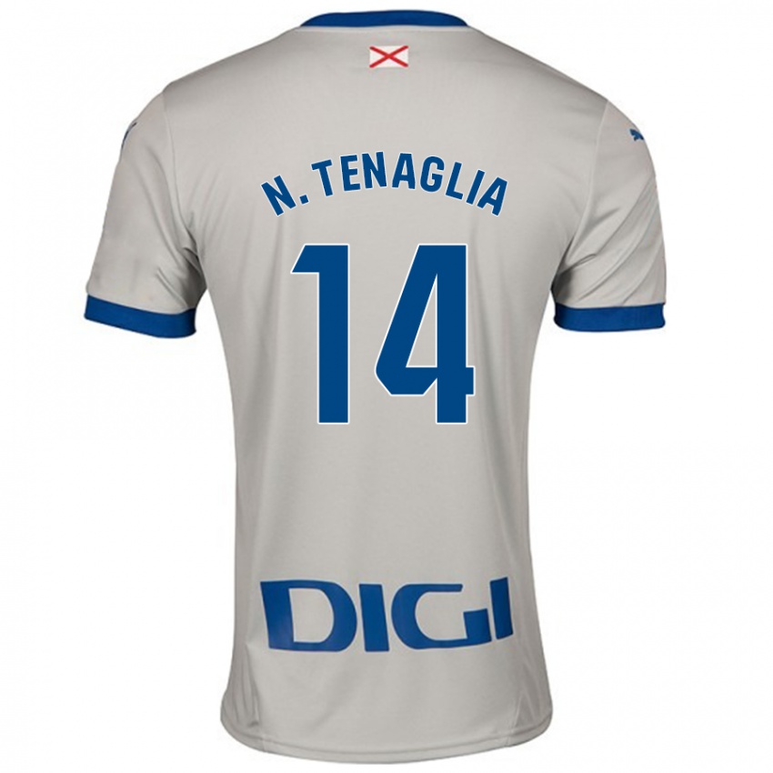 Criança Camisola Nahuel Tenaglia #14 Cinza Leve Alternativa 2024/25 Camisa Brasil