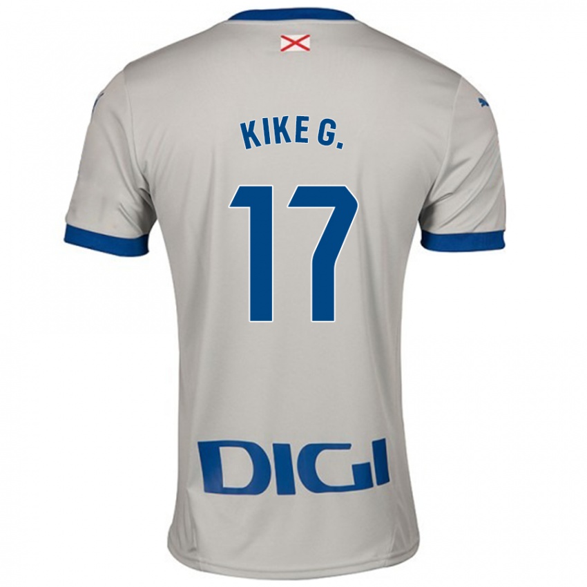 Criança Camisola Kike García #17 Cinza Leve Alternativa 2024/25 Camisa Brasil