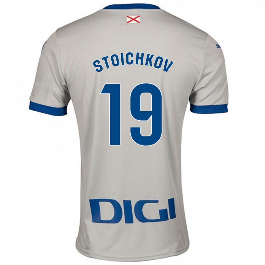 Criança Camisola Stoichkov #19 Cinza Leve Alternativa 2024/25 Camisa Brasil