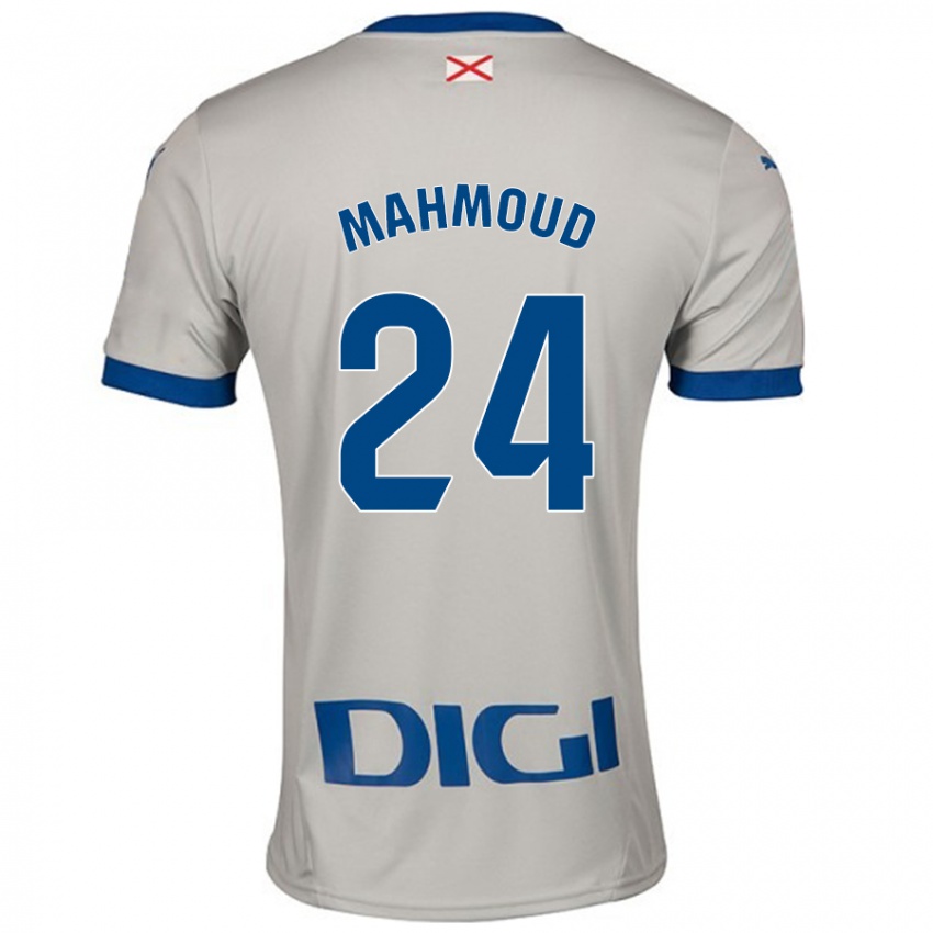 Criança Camisola Abdallahi Mahmoud #24 Cinza Leve Alternativa 2024/25 Camisa Brasil