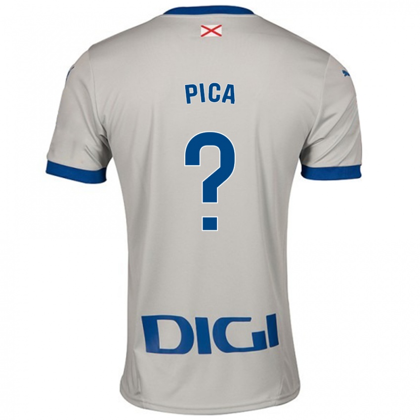 Criança Camisola Adrián Pica #0 Cinza Leve Alternativa 2024/25 Camisa Brasil