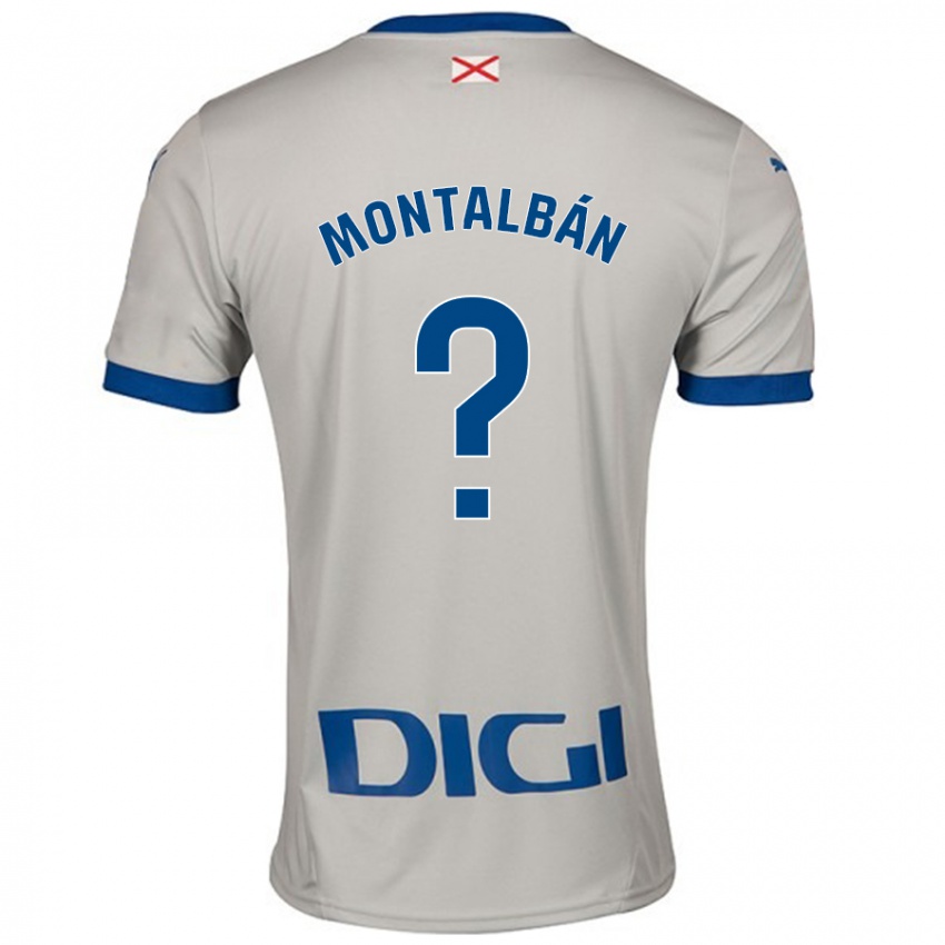 Criança Camisola Enrique Montalbán #0 Cinza Leve Alternativa 2024/25 Camisa Brasil