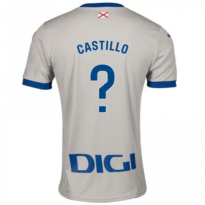 Criança Camisola Adrián Castillo #0 Cinza Leve Alternativa 2024/25 Camisa Brasil