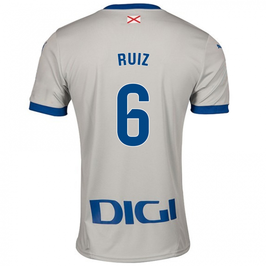 Criança Camisola Markel Ruiz #6 Cinza Leve Alternativa 2024/25 Camisa Brasil