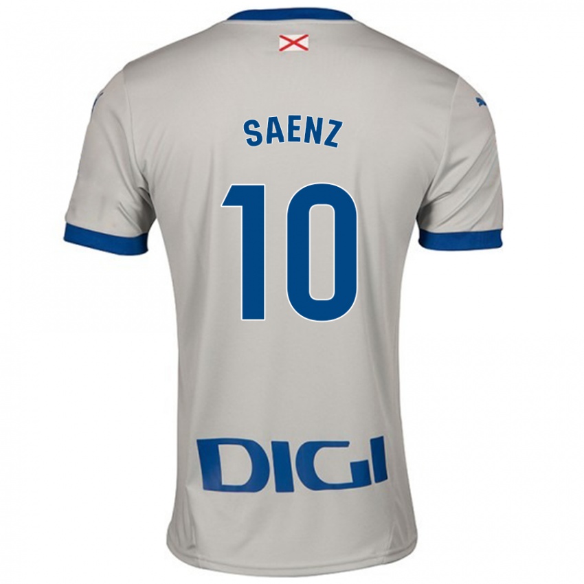 Criança Camisola Iñaki Saenz #10 Cinza Leve Alternativa 2024/25 Camisa Brasil