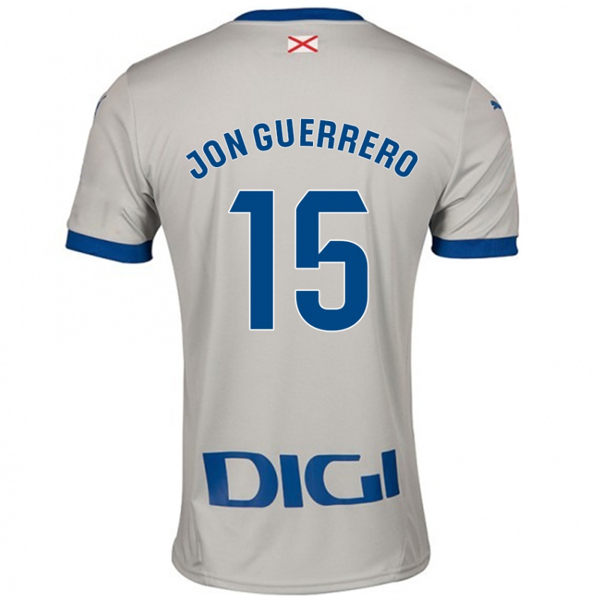 Criança Camisola Julen Jon Guerrero #15 Cinza Leve Alternativa 2024/25 Camisa Brasil