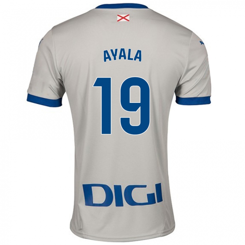 Criança Camisola Axel Ayala #19 Cinza Leve Alternativa 2024/25 Camisa Brasil