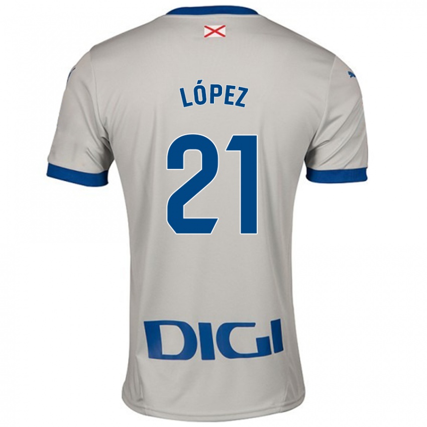 Criança Camisola Juanma López #21 Cinza Leve Alternativa 2024/25 Camisa Brasil