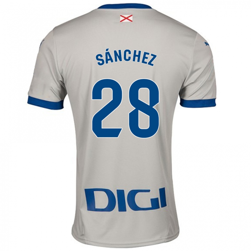 Criança Camisola Ander Sánchez #28 Cinza Leve Alternativa 2024/25 Camisa Brasil