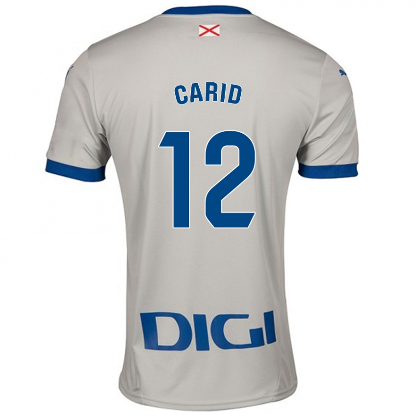 Criança Camisola Andrea Carid #12 Cinza Leve Alternativa 2024/25 Camisa Brasil