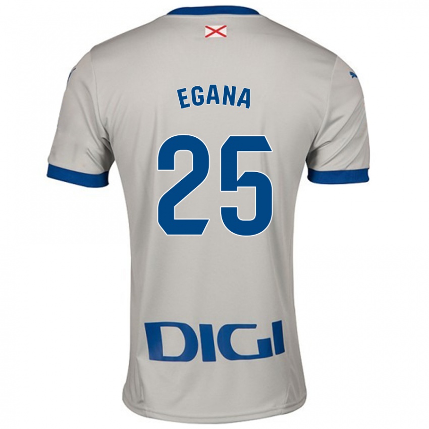 Criança Camisola Eider Egaña #25 Cinza Leve Alternativa 2024/25 Camisa Brasil