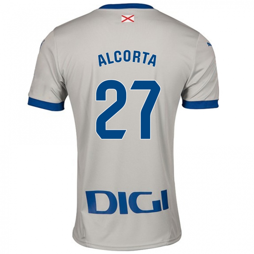 Criança Camisola Alaitz Alcorta #27 Cinza Leve Alternativa 2024/25 Camisa Brasil