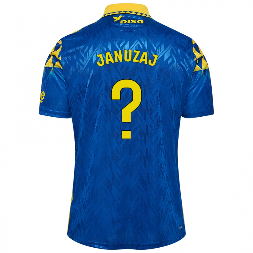 Criança Camisola Adnan Januzaj #0 Amarelo Azul Alternativa 2024/25 Camisa Brasil