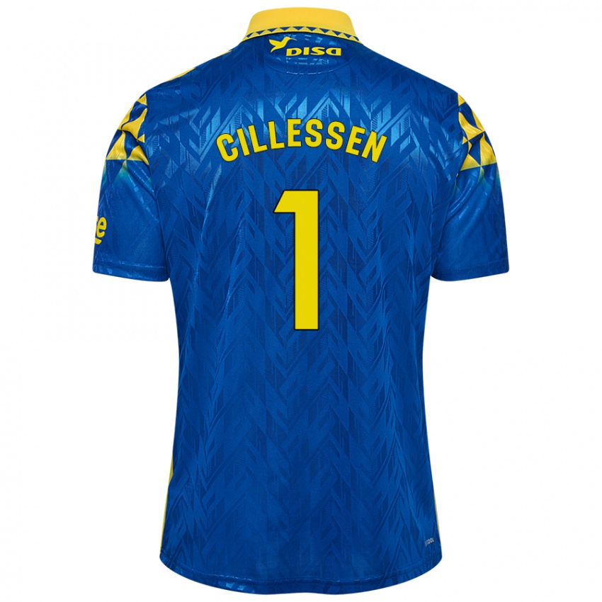 Criança Camisola Jasper Cillessen #1 Amarelo Azul Alternativa 2024/25 Camisa Brasil