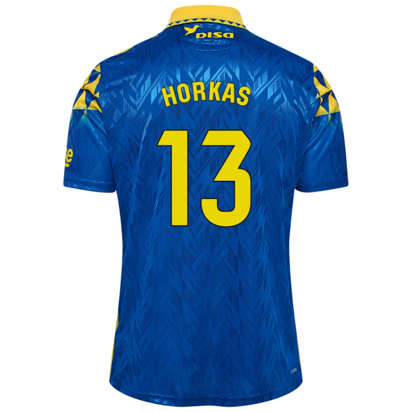 Criança Camisola Dinko Horkas #13 Amarelo Azul Alternativa 2024/25 Camisa Brasil