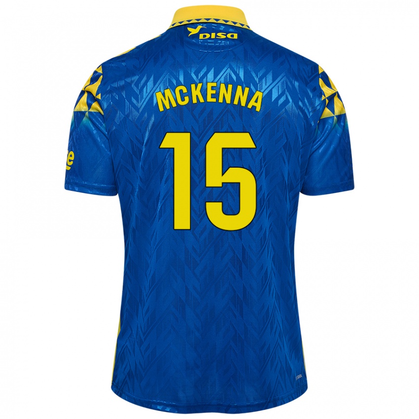 Criança Camisola Scott Mckenna #15 Amarelo Azul Alternativa 2024/25 Camisa Brasil