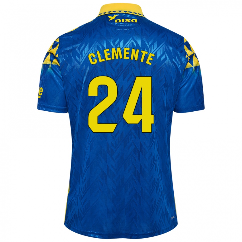 Criança Camisola Enrique Clemente #24 Amarelo Azul Alternativa 2024/25 Camisa Brasil