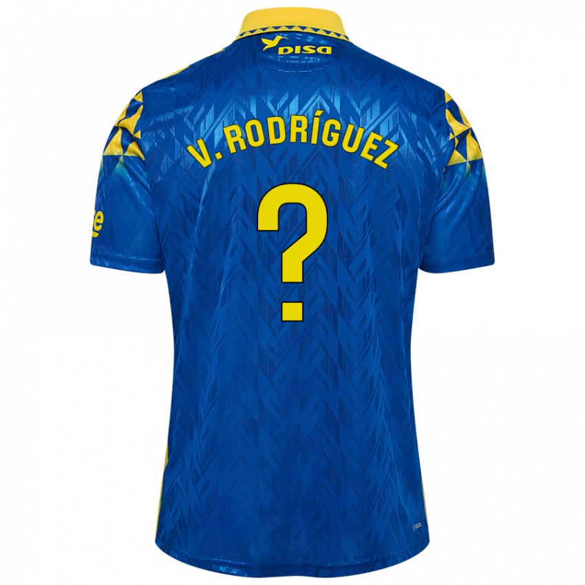 Criança Camisola Carlos Vicente Rodríguez #0 Amarelo Azul Alternativa 2024/25 Camisa Brasil