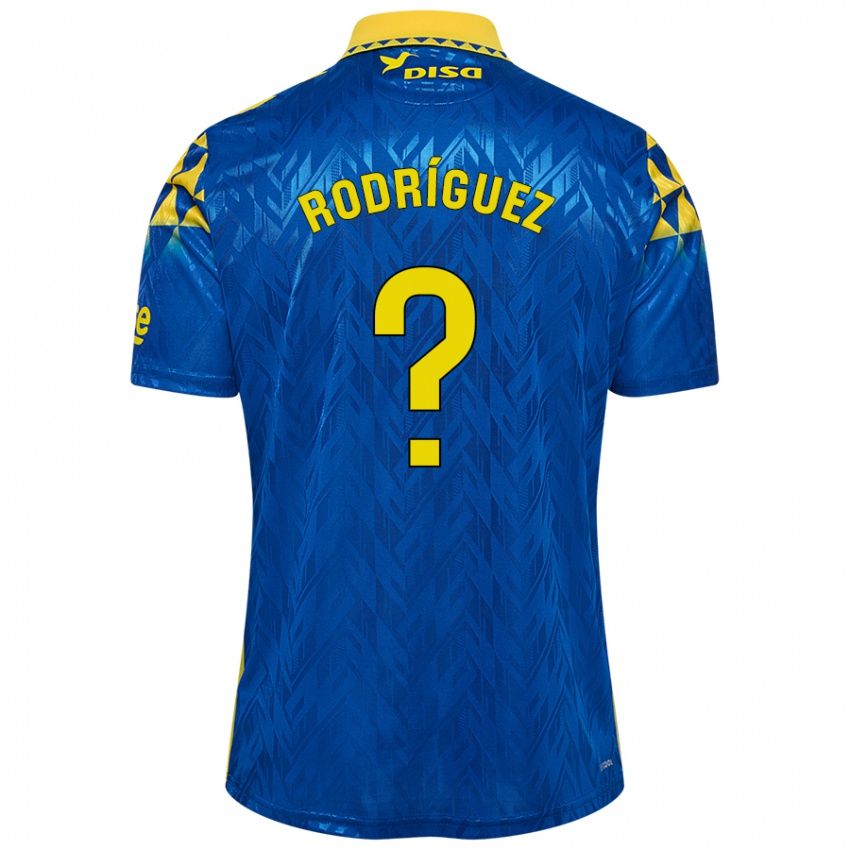 Criança Camisola David Rodríguez #0 Amarelo Azul Alternativa 2024/25 Camisa Brasil