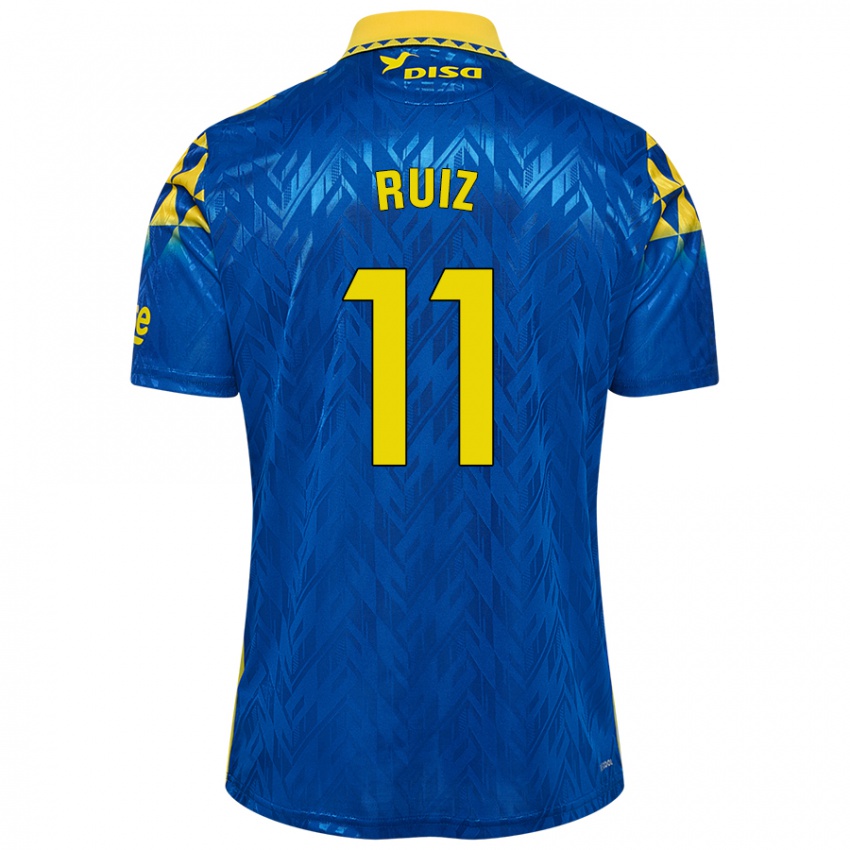 Criança Camisola Sergio Ruiz #11 Amarelo Azul Alternativa 2024/25 Camisa Brasil