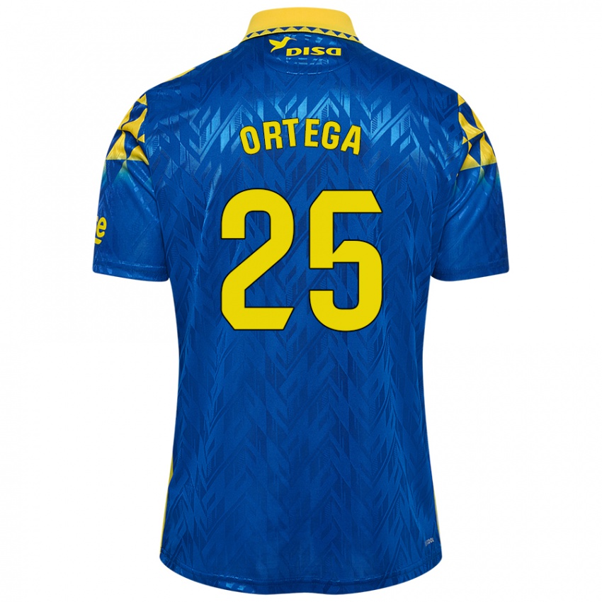 Criança Camisola Edián Ortega #25 Amarelo Azul Alternativa 2024/25 Camisa Brasil