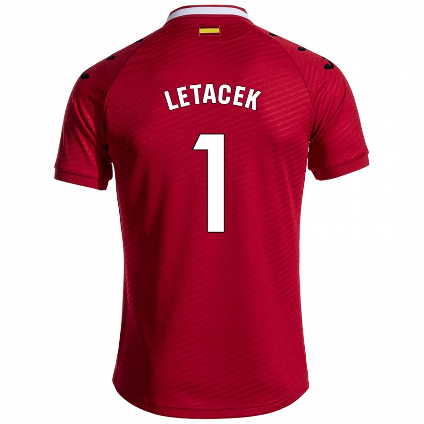 Criança Camisola Jiri Letacek #1 Vermelho Escuro Alternativa 2024/25 Camisa Brasil